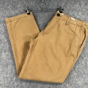 Fat Face Pants Mens 40x28 Beige Chino Straight Leg 100% Cotton Casual Flat Front